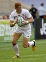 James Rodwell in action in Englands Pool match against Portugal. IRB RWC 7s at Luzhniki Stadium, Moscow, 28th June 2013