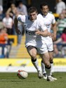 Mark Wilson chases a loose ball. Leeds Carnegie v Newcastle in the first leg of The Championship Play-off Semi-Final. At Headingley Carnegie Stadium, St Michael's Lane, Headingley, Leeds , on 6th May 2013 KO 1515.