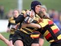 Natalie Binstead in action in a lineout, Richmond Ladies v Wasps Ladies, Cup Finals Day at Cooke Fields, Lichfield RFC, Lichfield on 28th March 2014