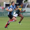 Vicki Jackson in action. Nomads v South Africa, The Lensbury, Broom Road, Teddington, Middlesex, England, on 28th June 2014, ko 2pm.