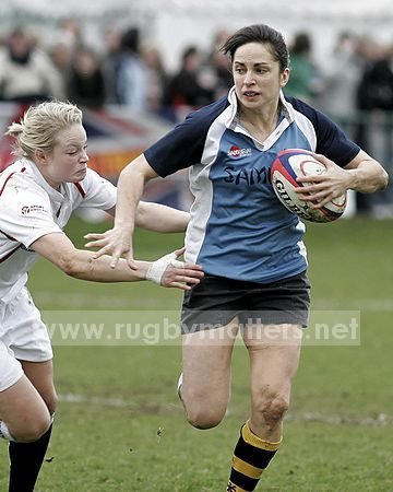 Sue Day in action for the Nomads: England A v Nomads at London Irish RFC, Sunbury on Thames, 15-03-08