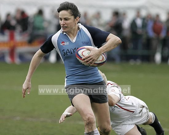 Sue Day in action: ngland A v Nomads at London Irish RFC, Sunbury on Thames, 15-03-08