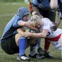 Fran Matthews tackled by Nomad