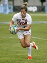Marlie Packer in action for England against Ireland. IRB RWC 7s at Luzhniki Stadium, Moscow, 30th June 2013