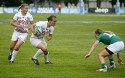 Katy McLean in action for England against Ireland. IRB RWC 7s at Luzhniki Stadium, Moscow, 30th June 2013