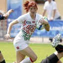 Jo Watmore in action for England against Japan. IRB RWC 7s at Luzhniki Stadium, Moscow, 29th June 2013