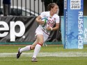 Kat Merchant in action in the Plate Semi Final against Ireland. IRB RWC 7s at Luzhniki Stadium, Moscow, 30th June 2013