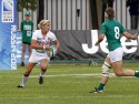 Claire Allan in action in the Plate Semi Final against Ireland. IRB RWC 7s at Luzhniki Stadium, Moscow, 30th June 2013
