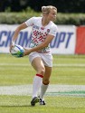 Fran Matthews in action in the Plate Semi Final against Ireland. IRB RWC 7s at Luzhniki Stadium, Moscow, 30th June 2013
