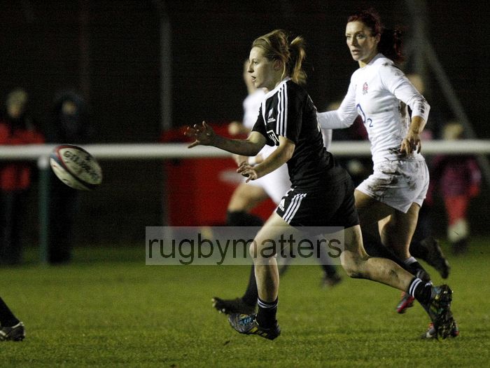 Kelly Brazier in action. England v New Zealand in Autumn International Series at Army Rugby Stadium, Aldershot, 27th November 2012.