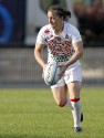 Katy McLean in action for England. FIRA-AER Womens Grand Prix 7s at Stadium Municipal,  Brive, 1st June 2013.
