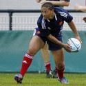 Celine Allainmmat in action for France. FIRA-AER Womens Grand Prix 7s at Stadium Municipal,  Brive, 1st June 2013.