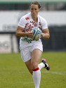 Kat Merchant in action for England. FIRA-AER Womens Grand Prix 7s at Stadium Municipal,  Brive, 1st June 2013.