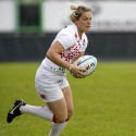Rachael Burford in action for England. FIRA-AER Womens Grand Prix 7s at Stadium Municipal,  Brive, 1st June 2013.