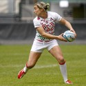 Alice Richardson in action for England. FIRA-AER Womens Grand Prix 7s at Stadium Municipal,  Brive, 1st June 2013.