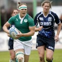 Shannon Houston in action for Ireland. FIRA-AER Womens Grand Prix 7s at Stadium Municipal,  Brive, 1st June 2013.