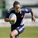 Jade Le Pesq in action for France. FIRA-AER Womens Grand Prix 7s at Stadium Municipal,  Brive, 2nd June 2013.