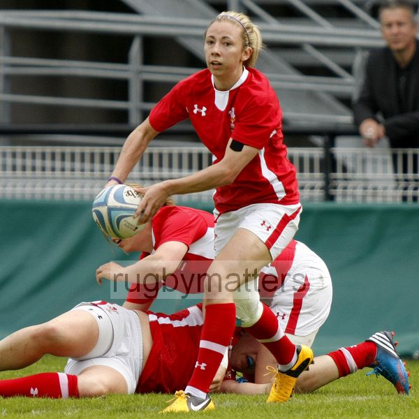 Elinor Snowsill in action for Wales. FIRA-AER Womens Grand Prix 7s at Stadium Municipal,  Brive, 2nd June 2013.