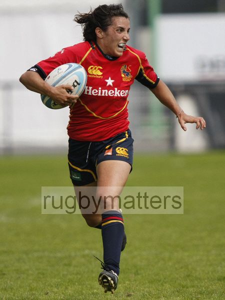 Marta Cabane in action for Spain. FIRA-AER Womens Grand Prix 7s at Stadium Municipal,  Brive, 2nd June 2013.