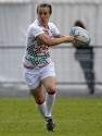Katy McLean in action for England. FIRA-AER Womens Grand Prix 7s at Stadium Municipal,  Brive, 2nd June 2013.