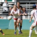 Ekaterina Kabeeva in action for Russia. FIRA-AER Womens Grand Prix 7s at Stadium Municipal,  Brive, 2nd June 2013.