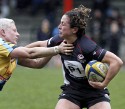 Sonia Green tackled by Heather Fisher