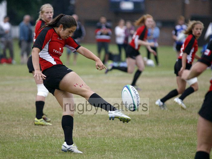 Jess Neilson in action. Canada v USA in the U20's Nations Cup Final, Trent College, Derby Road, Long Eaton, Nottingham, 21st July 2013, kick off 1700.
