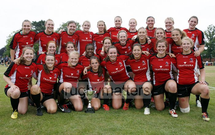 Canada with the U20 Nations Cup Trophy. Canada v USA in the U20's Nations Cup Final, Trent College, Derby Road, Long Eaton, Nottingham, 21st July 2013, kick off 1700.