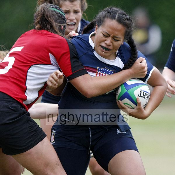 Maxine Fonua in action. Canada v USA in the U20's Nations Cup Final, Trent College, Derby Road, Long Eaton, Nottingham, 21st July 2013, kick off 1700.