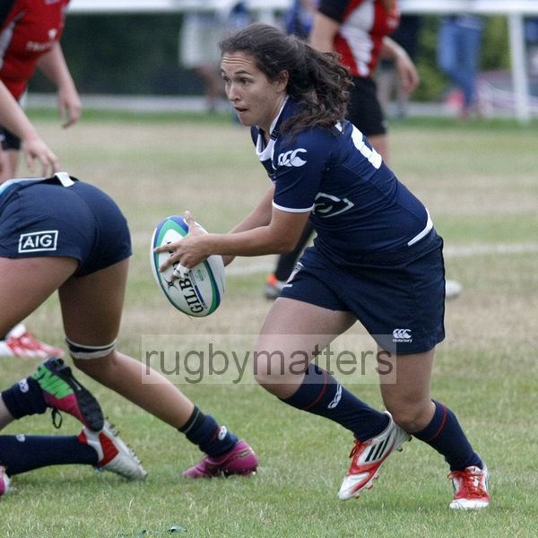 Miranda Previte in action. Canada v USA in the U20's Nations Cup Final, Trent College, Derby Road, Long Eaton, Nottingham, 21st July 2013, kick off 1700.