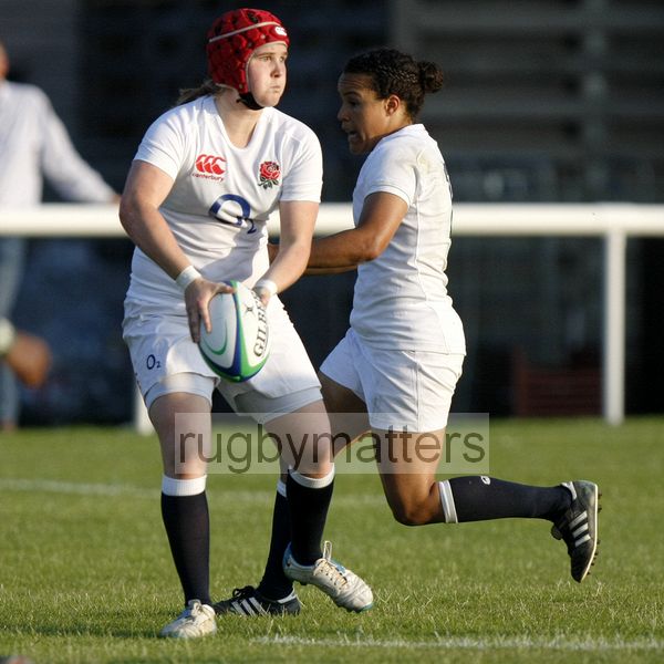 Florence Williams in action for England. England v South Africa in the U20's Nations Cup, Trent College, Derby Road, Long Eaton, Nottingham, 11th July 2013, kick off 1900.