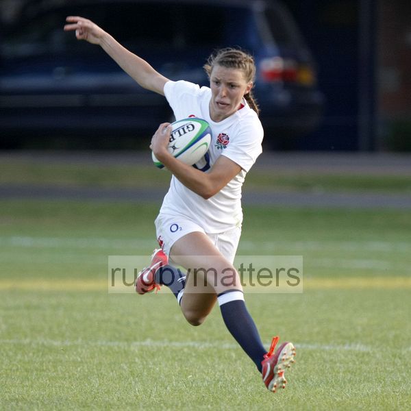 Holly Molesworth in action for England. England v South Africa in the U20's Nations Cup, Trent College, Derby Road, Long Eaton, Nottingham, 11th July 2013, kick off 1900.