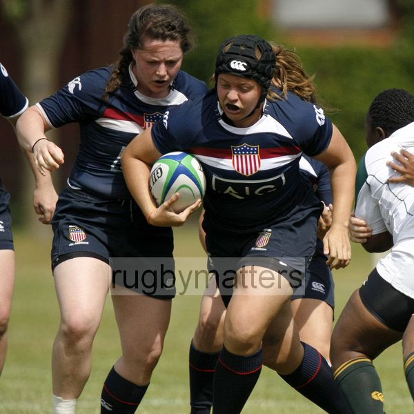 Markliann Hoyne in action. South Africa v USA in the U20's Nations Cup, Trent College, Derby Road, Long Eaton, Nottingham, 14th July 2013, kick off 1400.