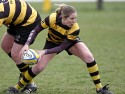 Tina Lee in action. Wasps v Worcester at Twyford Avenue Sports Ground, Twyford Avenue, Acton, London on 28th April 2013 KO 1500.
