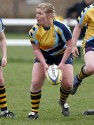 Pippa Crews in action. Wasps v Worcester at Twyford Avenue Sports Ground, Twyford Avenue, Acton, London on 28th April 2013 KO 1500.