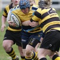 Rocky Clark in action.  Wasps v Worcester at Twyford Avenue Sports Ground, Twyford Avenue, Acton, London on 28th April 2013 KO 1500.