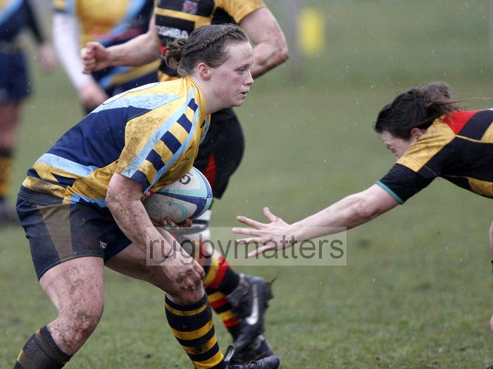 Jenny Mills in action. Worcester v Richmond at Sixways, Pershore Lane, Hindlip, Worcester on 7th April 2013 KO 1430.