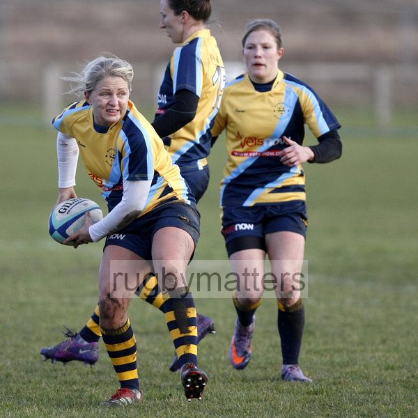 Ceri Large in action. Worcester v Thurrock T-Birds at Sixways, Worcester on 16th December 2012.