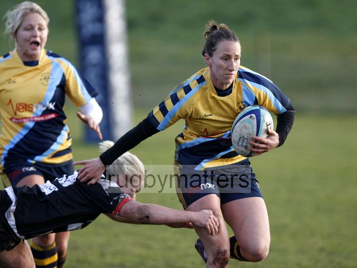 Kat Merchant in action. Worcester v Thurrock T-Birds at Sixways, Worcester on 16th December 2012.