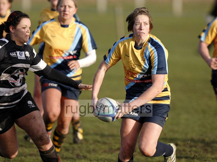 Meg Goddard in action. Worcester v Thurrock T-Birds at Sixways, Worcester on 16th December 2012.