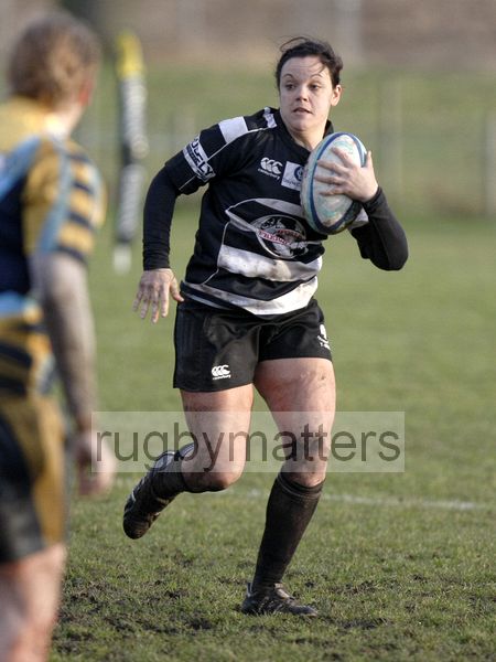 Katie Fenn in action. Worcester v Thurrock T-Birds at Sixways, Worcester on 16th December 2012.