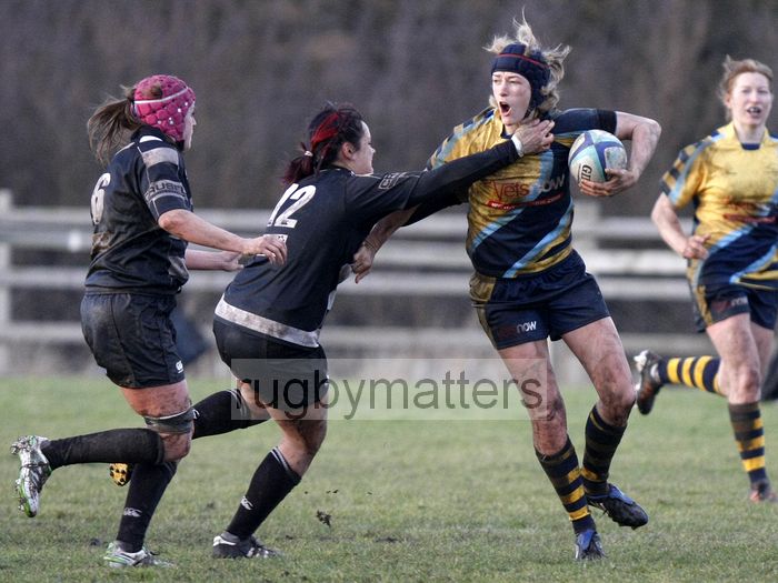 Jenny Brightmore in action. Worcester v Thurrock T-Birds at Sixways, Worcester on 16th December 2012.
