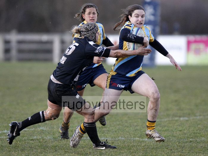 Samanthe Bree in action. Worcester v Thurrock T-Birds at Sixways, Worcester on 16th December 2012.