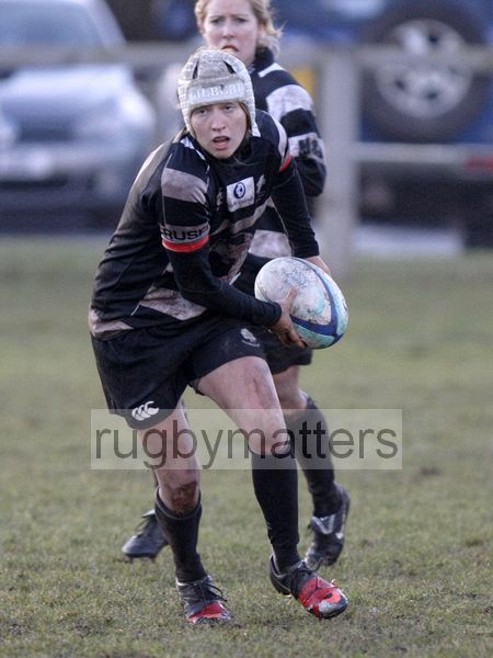 Emily Scott in action. Worcester v Thurrock T-Birds at Sixways, Worcester on 16th December 2012.