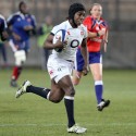 Maggie Alphonsi in action. France Women v England Women in the Six Nations 2014 at Stade des Alpes, Grenoble, France on Saturday 1st February 2014, kick off 2055