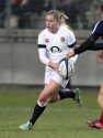 Natasha Hunt in action. France Women v England Women in the Six Nations 2014 at Stade des Alpes, Grenoble, France on Saturday 1st February 2014, kick off 2055