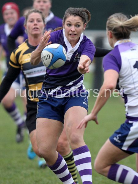Amy Wilson-Hardy in action. Wasps v Bristol at Twyford Avenue, Acton, London, England on 17th November 2013 ko 1400