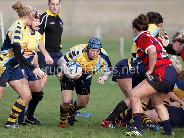 Rocky Clark in action. Worcester v DMP Sharks at Westons Land Pitches, Sixways, Pershore Lane, Worcester on 27th October 2013 ko 1400