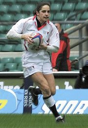 Sue Day in action against France!